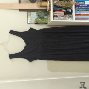 Black Skull Lace Dress With Pockets